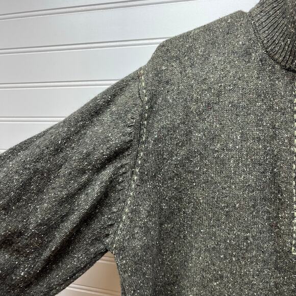 Columbia Alpine Sweater Wool Blend 1/4 Zip Pullover Sweater Size M - Picture 5 of 11